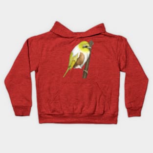 Wax-eye Silvereye NZ BIRD Kids Hoodie